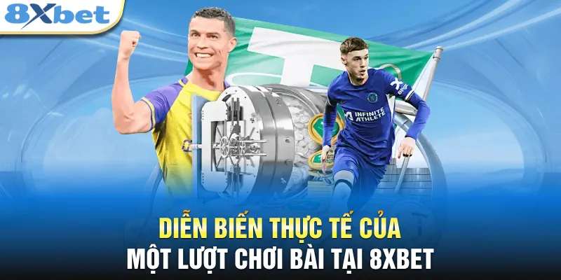 Diễn biến thực tế của một lượt chơi bài tại 8XBET